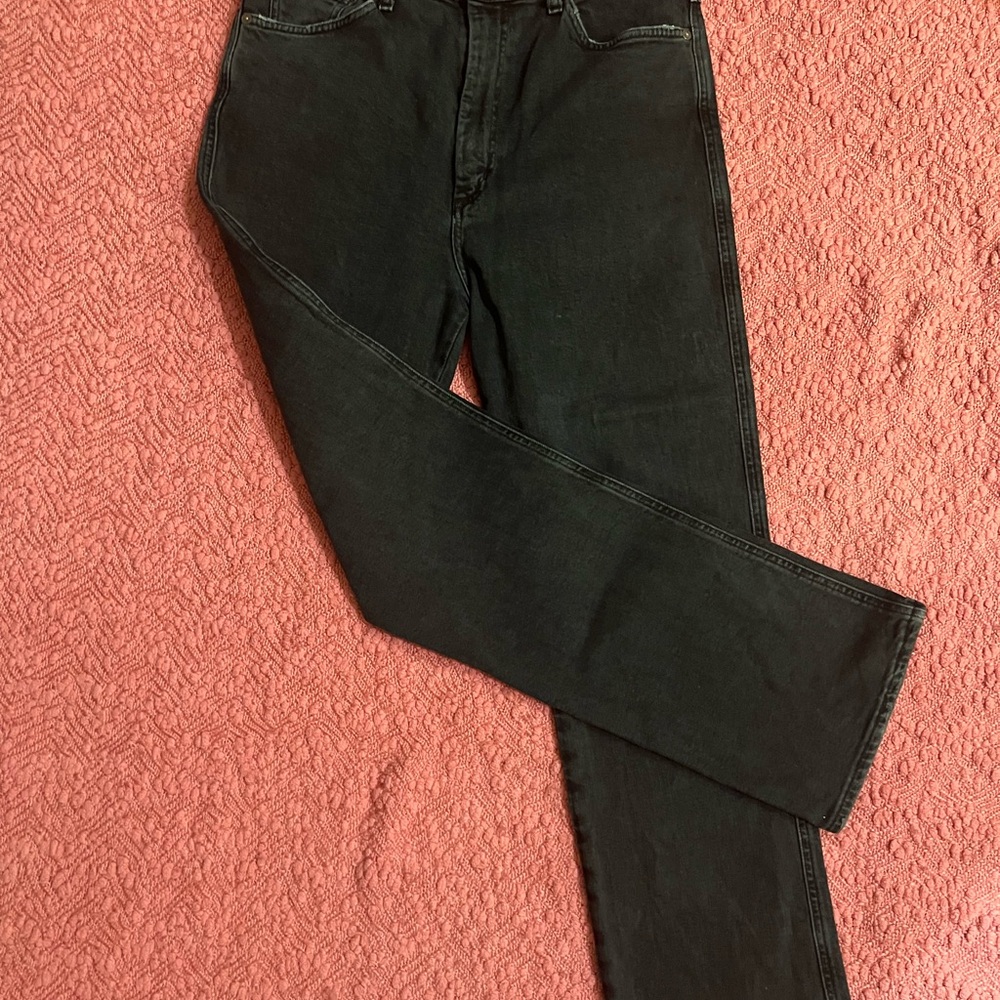 Agolde Women's High Rise Jeans - Dark Blue